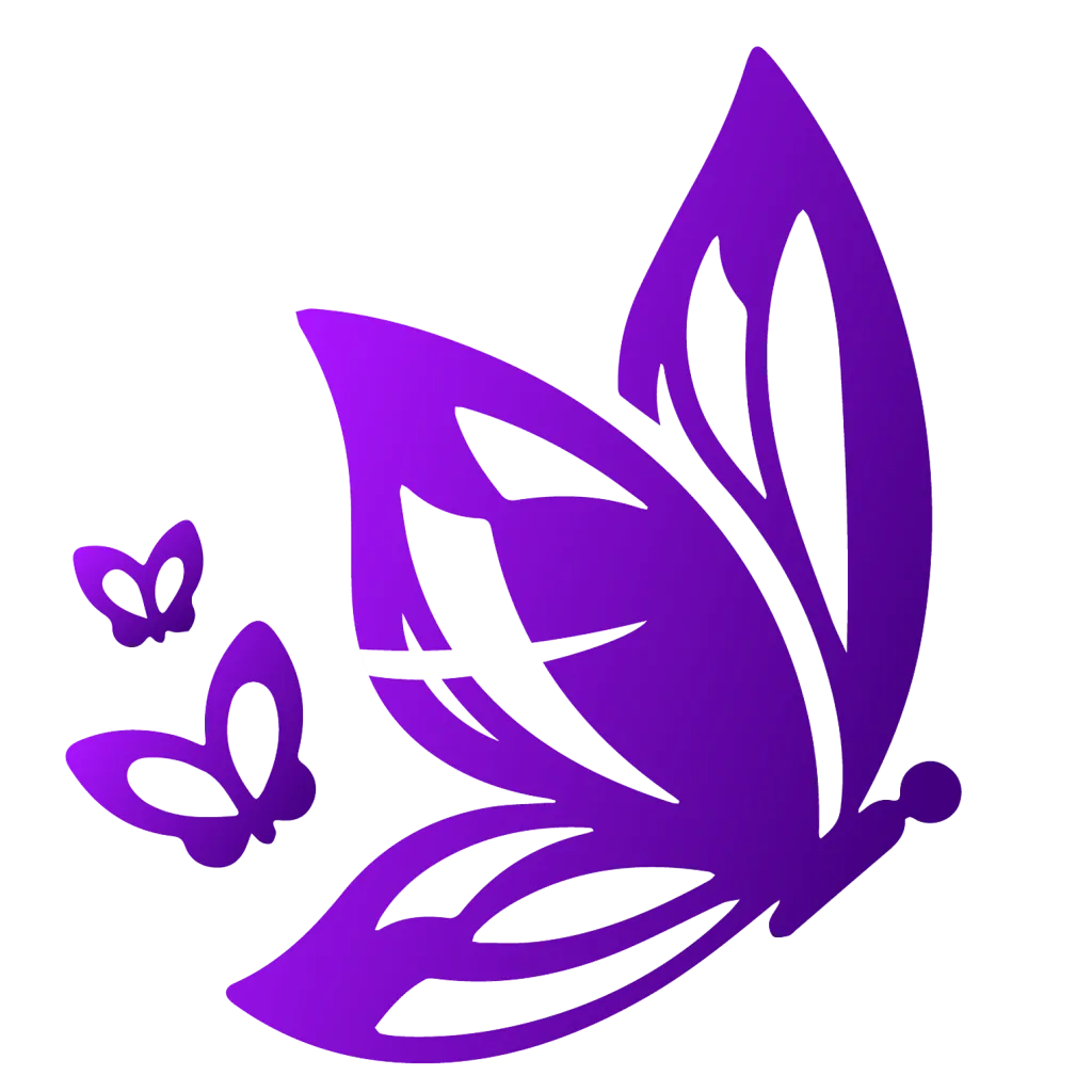 Wounded Refuge butterfly and cross logo by BurkeMedia Productions