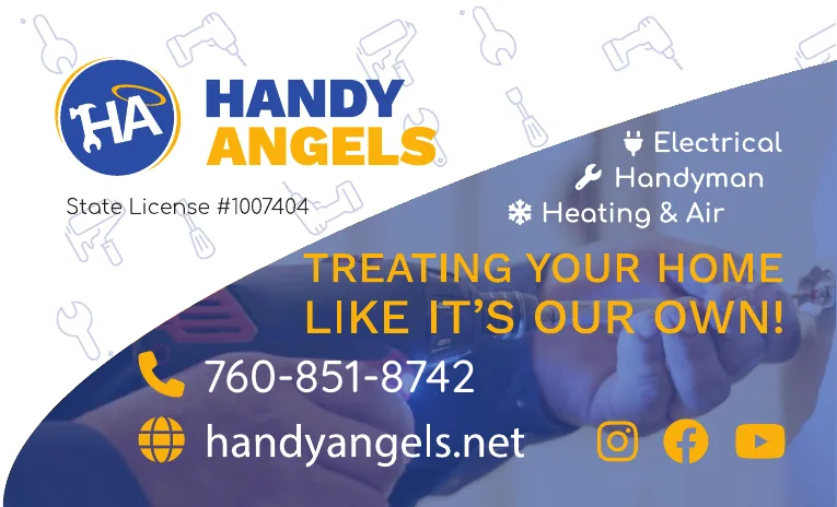 Handy Angels business card design