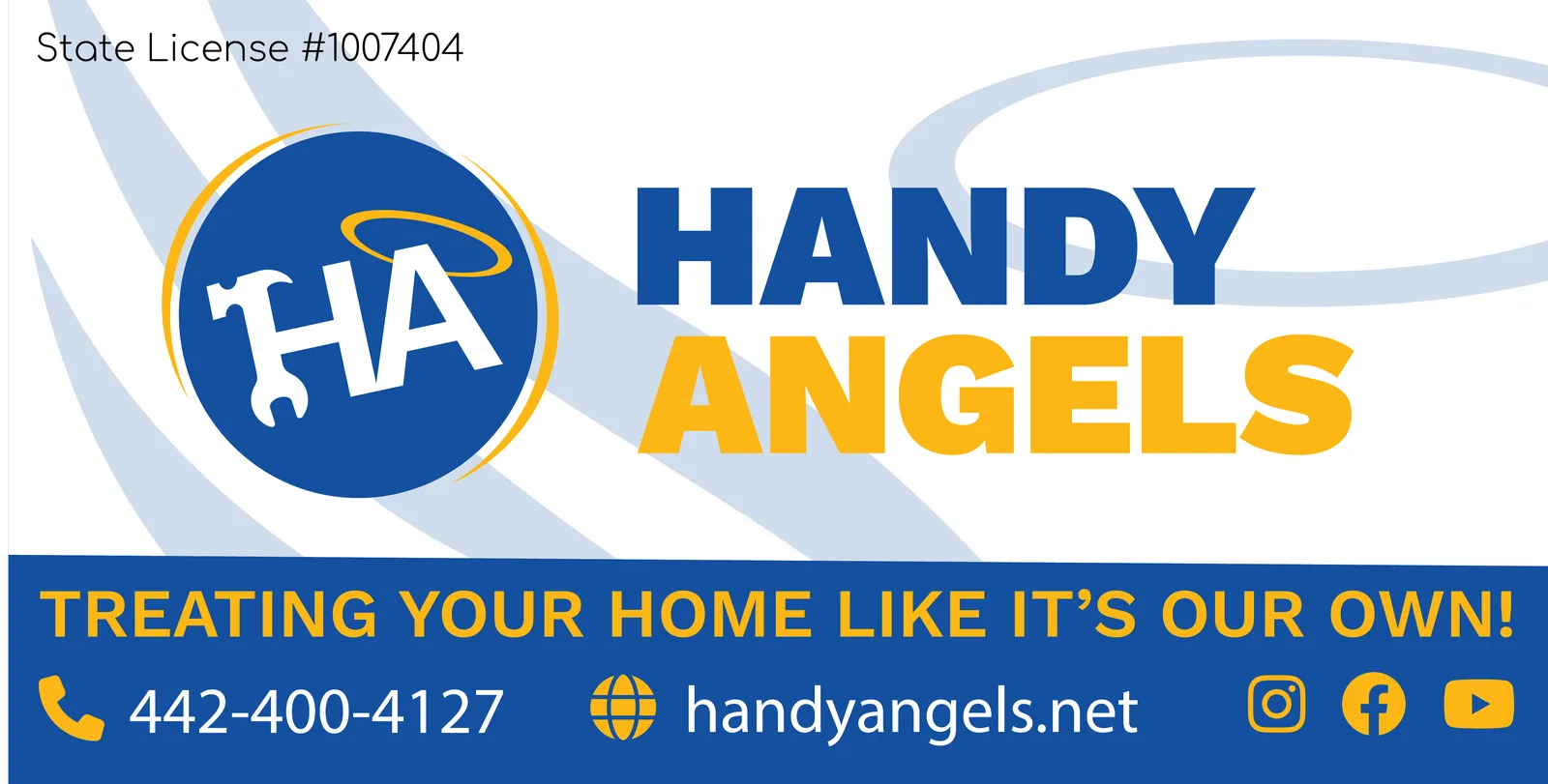 Handy Angels car magnet design